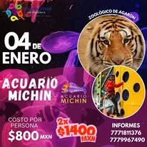 Promoción de viaje al Acuario Michin y Zoológico de Aragón